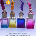 5ml square shape colored air freshener hanging car perfume bottle